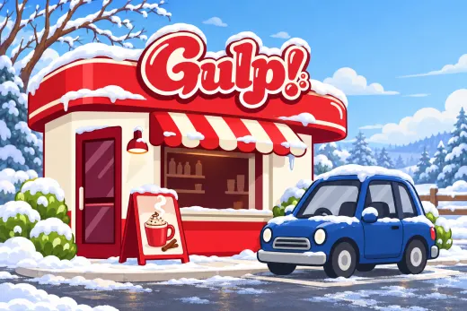 Gulp! during a cold snap