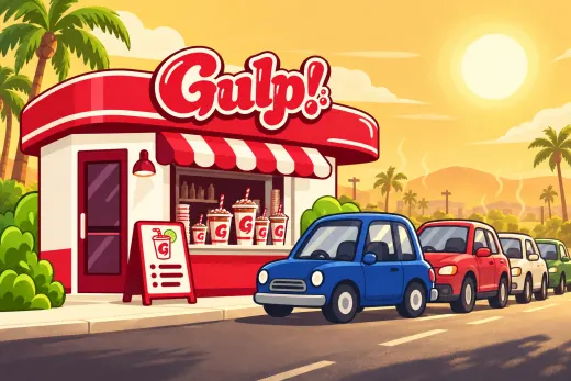 Gulp! during a heat wave